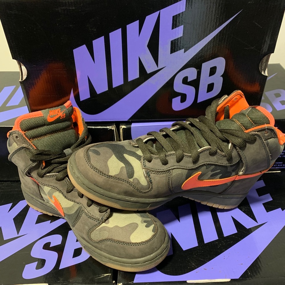 Nike SB Dunk High BA Camo Sz 9.5 DS RARE🔥